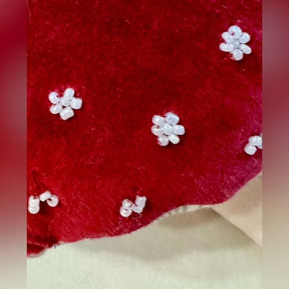 John Derian Target Embellished Velvet Mushroom Pillow EUC - Picture 6 of 7